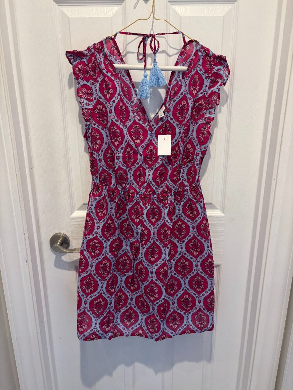 JCrew Tie back beach dress